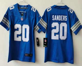 Youth Detroit Lions #20 Barry Sanders Limited Blue 2024 Vapor Jersey