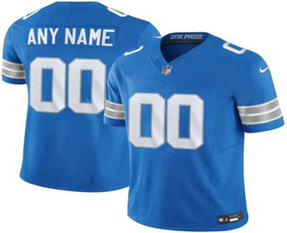 Youth Detroit Lions Customized Limited Blue 2024 FUSE Vapor Jersey