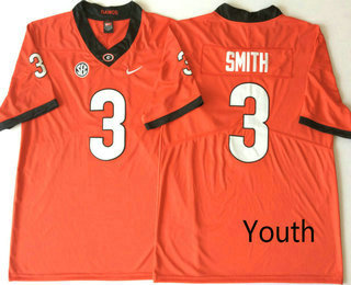 Youth Georgia Bulldogs #3 Roquan Smith Red 2017 Vapor Untouchable Stitched Nike NCAA Jersey