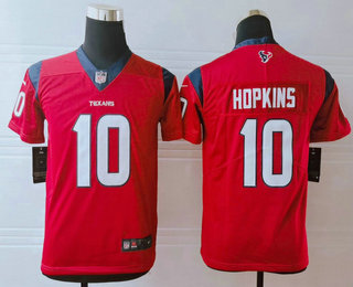 Youth Houston Texans #10 DeAndre Hopkins Red NEW 2019 Vapor Untouchable Stitched NFL Nike Limited Jersey