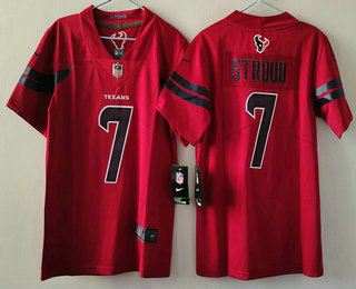 Youth Houston Texans #7 CJ Stroud Limited Red 2024 Vapor Jersey