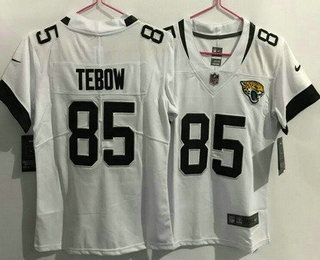 Youth Jacksonville Jaguars #85 Tim Tebow Limited White Vapor Jersey