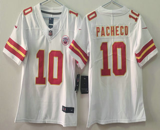 Youth Kansas City Chiefs #10 Isiah Pacheco White Vapor Limited Stitched Jersey