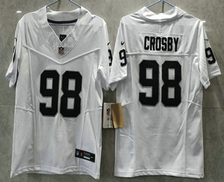 Youth Las Vegas Raiders #98 Maxx Crosby Limited Black FUSE Vapor Jersey