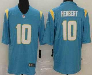 Youth Los Angeles Chargers #10 Justin Herbert Limited Powder Blue Vapor Jersey