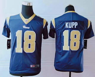 Youth Los Angeles Rams #18 Cooper Kupp Navy Blue 2017 Vapor Untouchable Stitched NFL Nike Limited Jersey