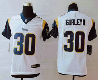 Youth Los Angeles Rams #30 Todd Gurley II White 2017 Vapor Untouchable Stitched NFL Nike Limited Jersey