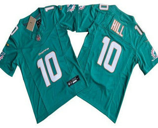 Youth Miami Dolphins #10 Tyreek Hill Limited Aqua FUSE Vapor Jersey