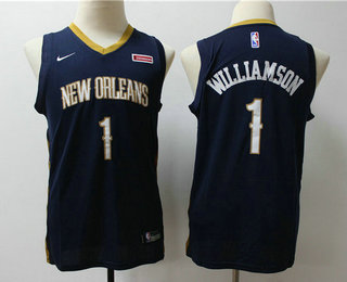 Youth New Orleans Pelicans #1 Winning Williamson New Navy Blue 2019 Nike Swingman Stitched NBA Jersey With The Sponsor Logo