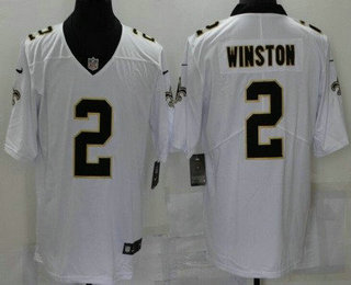 Youth New Orleans Saints #2 Jameis Winston Limited White Vapor Jersey