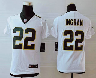 Youth New Orleans Saints #22 Mark Ingram II White 2017 Vapor Untouchable Stitched NFL Nike Limited Jersey