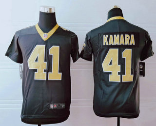 Youth New Orleans Saints #41 Alvin Kamara Black 2017 Vapor Untouchable Stitched NFL Nike Limited Jersey