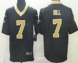 Youth New Orleans Saints #7 Taysom Hill Limited Black Vapor Jersey