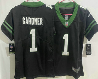 Youth New York Jets #1 Sauce Gardner Limited Black 2024 Vapor Jersey