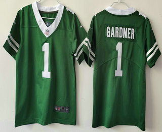 Youth New York Jets #1 Sauce Gardner Limited Green 2024 Vapor Jersey