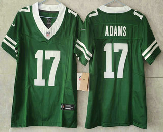 Youth New York Jets #17 Davante Adams Green Vapor FUSE Limited Stitched Jersey