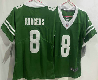 Youth New York Jets #8 Aaron Rodgers Limited Green 2024 Vapor Jersey