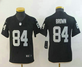 Youth Oakland Raiders #84 Antonio Brown Black 2017 Vapor Untouchable Stitched NFL Nike Limited Jersey