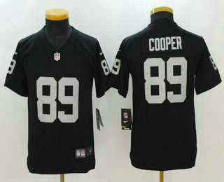 Youth Oakland Raiders #89 Amari Cooper Black 2017 Vapor Untouchable Stitched NFL Nike Limited Jersey