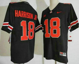 Youth Ohio State Buckeyes #18 Marvin Harrison Jr Black College Football Jersey