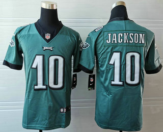 Youth Philadelphia Eagles #10 DeSean Jackson Midnight Green 2017 Vapor Untouchable Stitched NFL Nike Limited Jersey