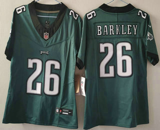 Youth Philadelphia Eagles #26 Saquon Barkley Limited Green FUSE Vapor Jersey