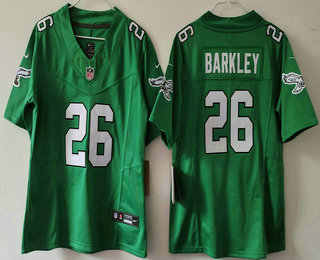 Youth Philadelphia Eagles #26 Saquon Barkley Limited Kelly Green FUSE Vapor Jersey