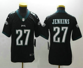 Youth Philadelphia Eagles #27 Malcolm Jenkins Black 2017 Vapor Untouchable Stitched NFL Nike Limited Jersey