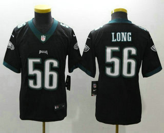 Youth Philadelphia Eagles #56 Chris Long Black 2017 Vapor Untouchable Stitched NFL Nike Limited Jersey