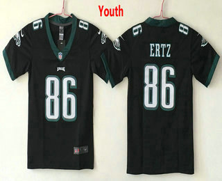 Youth Philadelphia Eagles #86 Zach Ertz Black 2017 Vapor Untouchable Stitched NFL Nike Limited Jersey