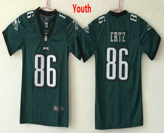 Youth Philadelphia Eagles #86 Zach Ertz Midnight Green 2017 Vapor Untouchable Stitched NFL Nike Limited Jersey