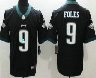 Youth Philadelphia Eagles #9 Nick Foles Limited Black Vapor Jersey