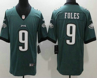 Youth Philadelphia Eagles #9 Nick Foles Limited Green Vapor Jersey