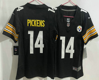 Youth Pittsburgh Steelers #14 George Pickens  Black 2022 Vapor Untouchable Stitched NFL Nike Limited Jersey