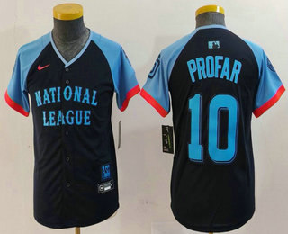 Youth San Diego Padres #10 Jurickson Profar Navy 2024 All Star Limited Stitched Jersey