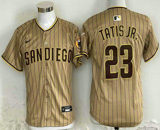 Youth San Diego Padres #23 Fernando Tatis Jr Grey Stitched Limited Nike Jersey