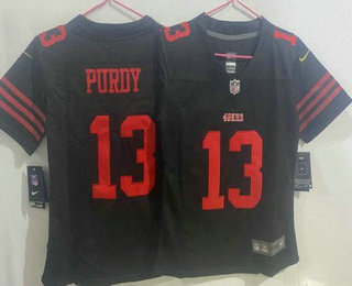 Youth San Francisco 49ers #13 Brock Purdy Limited Black Vapor Jersey