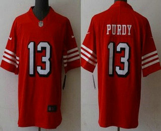 Youth San Francisco 49ers #13 Brock Purdy Limited Red Alternate Vapor Jersey