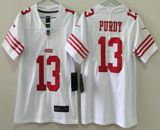 Youth San Francisco 49ers #13 Brock Purdy Limited White 2022 Vapor Jersey