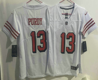 Youth San Francisco 49ers #13 Brock Purdy New White 2022 Color Rush Vapor Untouchable Limited Jersey