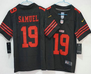 Youth San Francisco 49ers #19 Deebo Samuel Limited Black Vapor Jersey