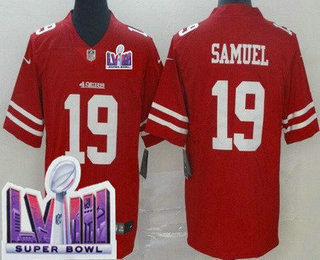 Youth San Francisco 49ers #19 Deebo Samuel Limited Red LVIII Super Bowl Vapor Jersey