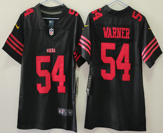 Youth San Francisco 49ers #54 Fred Warner Limited Black Vapor Jersey