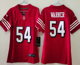 Youth San Francisco 49ers #54 Fred Warner Limited Red Alternate Vapor Jersey