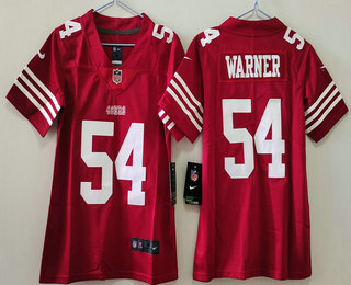 Youth San Francisco 49ers #54 Fred Warner Limited Red Vapor Jersey