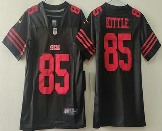 Youth San Francisco 49ers #85 George Kittle Black Limited Vapor Jersey