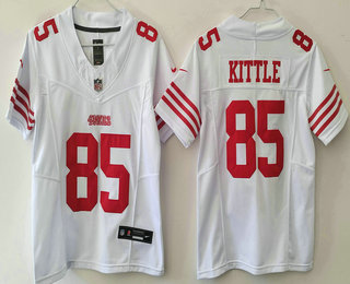 Youth San Francisco 49ers #85 George Kittle White Limited Vapor FUSE Jersey