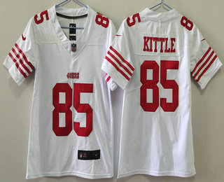 Youth San Francisco 49ers #85 George Kittle White Limited Vapor Jersey