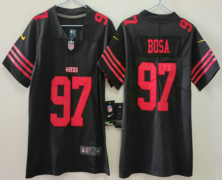 Youth San Francisco 49ers #97 Nick Bosa Black Limited Vapor Jersey