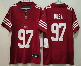 Youth San Francisco 49ers #97 Nick Bosa Red Limited FUSE Vapor Jersey
